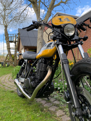 Yamaha XT 500 Frontpipe Swep Back - Afbeelding 2